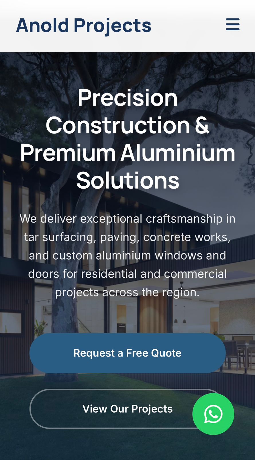 Anold Projects website preview